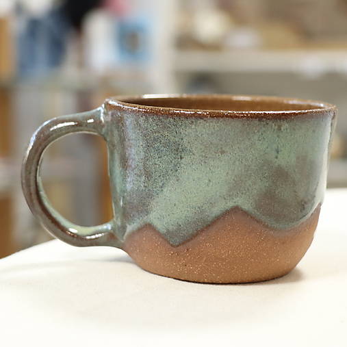 Hrnček Líšky (180/270/300) sivomodrá glazúra