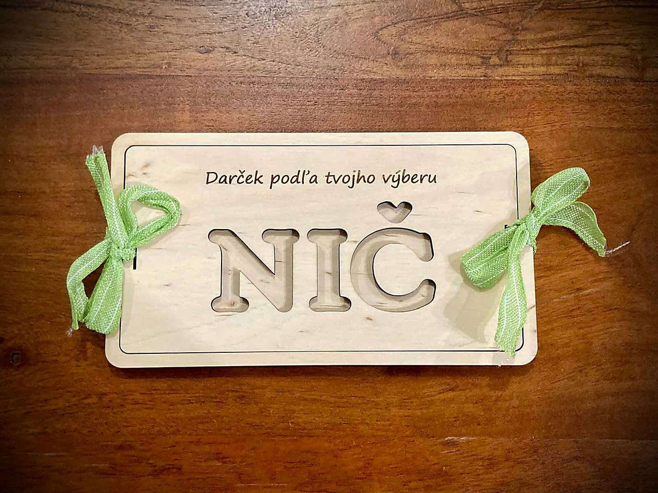 Drevené darčekové obálky