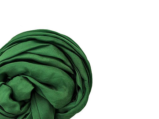 Šály a nákrčníky - "basic green" hodvábny šál (pléd, štóla) SKLADOM:-)... - 18001184_