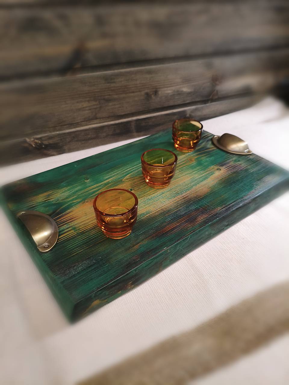 Servírovací podnos zelený
