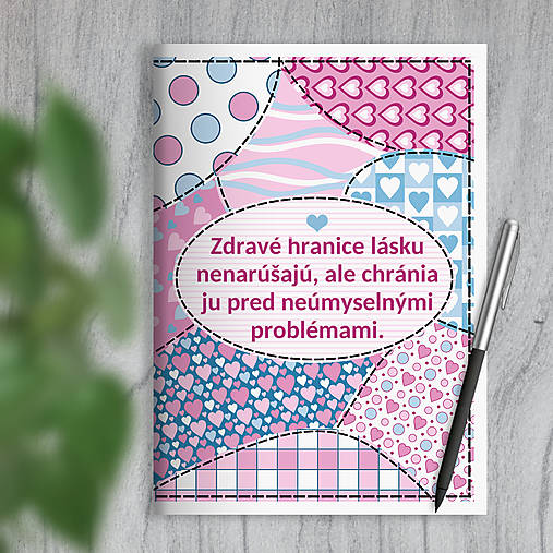 Papiernictvo - Little pastel sewing zápisník hranice (srdiečka (baby pink a baby blue)) - 18001756_