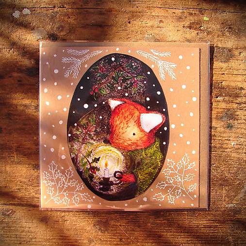 Papiernictvo - otváracia pohľadnica: "Vianočné svetielko II." - 18003929_