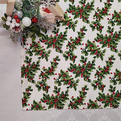 Úžitkový textil - Obrus Vianočná cezmína - 18002715_