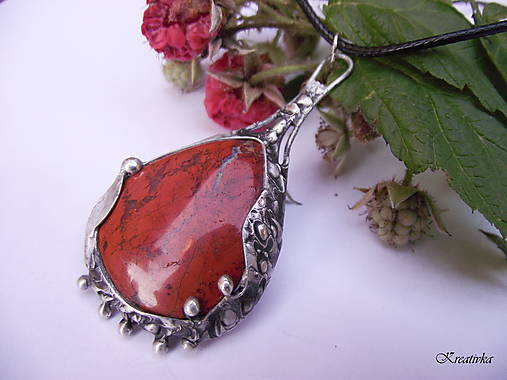 Náhrdelníky - Ohnivé zore......(jaspis) - 18003945_