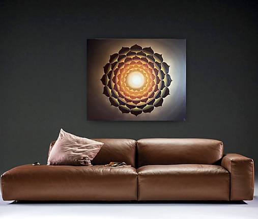 Obrazy - Mandala SLNEČNÝ DEŇ 110 x 90 - 18005050_