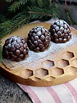 Nádoby - Dubový okrúhly podnos "včelie plásty" - 18003983_