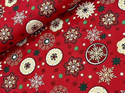 100% BAVLNA / ČERVENÉ VIANOCE