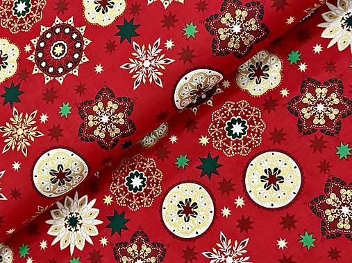 100% BAVLNA / ČERVENÉ VIANOCE