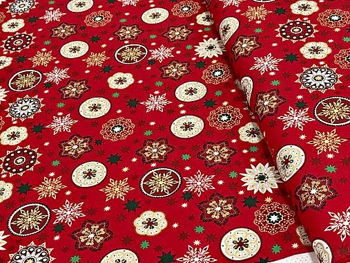 100% BAVLNA / ČERVENÉ VIANOCE
