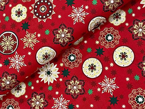 100% BAVLNA / ČERVENÉ VIANOCE