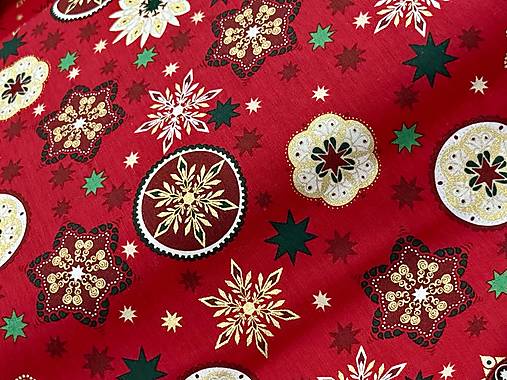 100% BAVLNA / ČERVENÉ VIANOCE