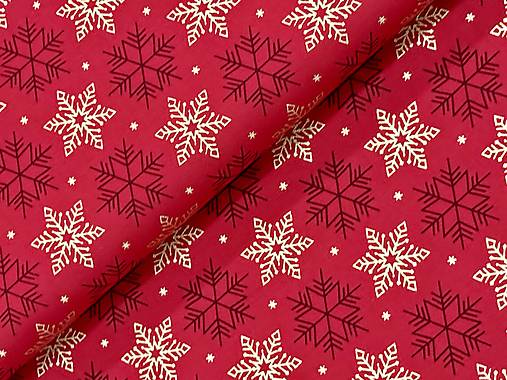 100% BAVLNA / ČERVENÉ VIANOCE / VLOČKY