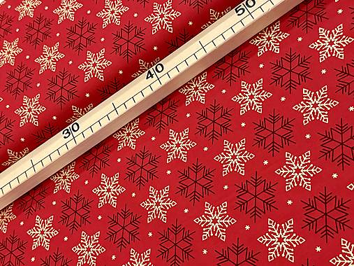 100% BAVLNA / ČERVENÉ VIANOCE / VLOČKY