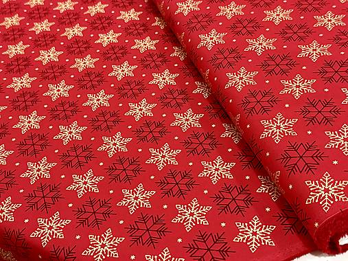 100% BAVLNA / ČERVENÉ VIANOCE / VLOČKY