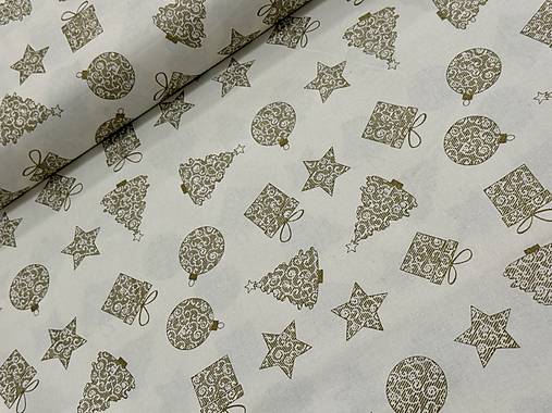 100% BAVLNA/VIANOCE / ZLATE OZDOBY