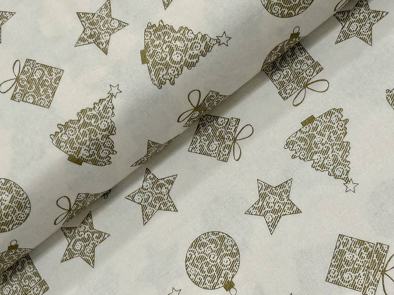 100% BAVLNA/VIANOCE / ZLATE OZDOBY