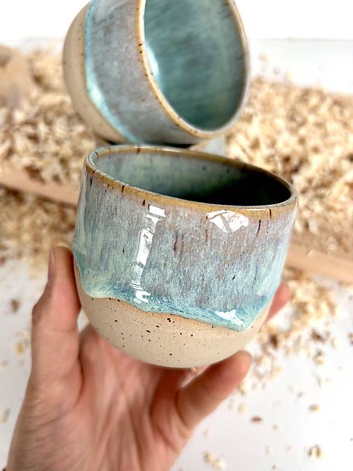 Nádoby - Keramický hrnček (cca 160ml) - 18004009_