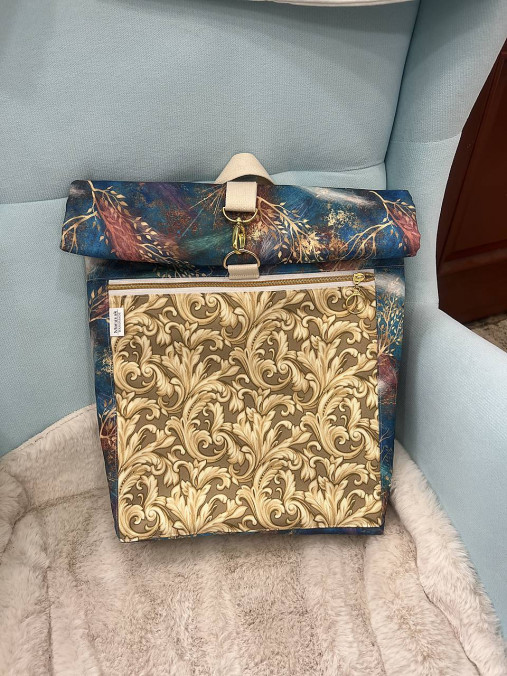 Rolltop rolovací batoh (1 elegantny zlaty)