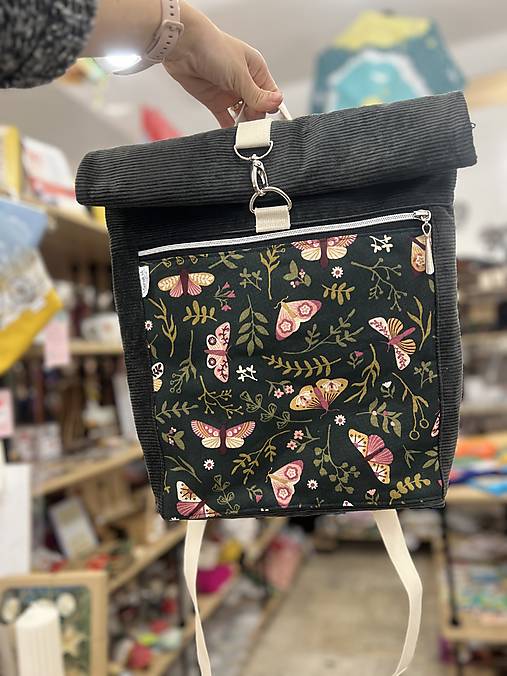 Rolltop rolovací batoh (3 motýle)