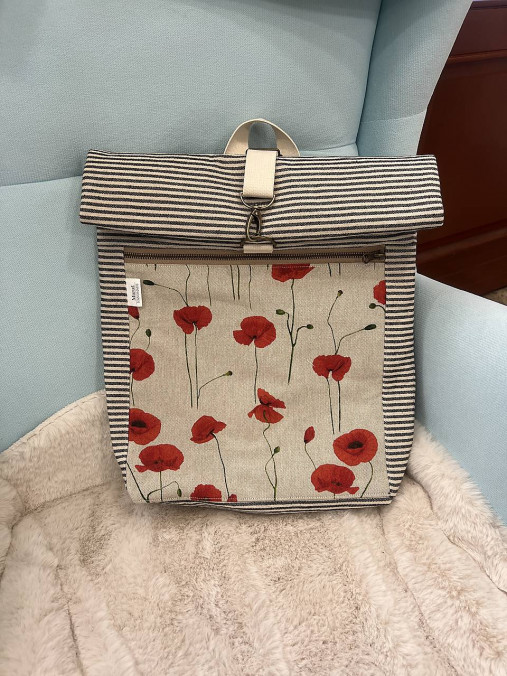 Rolltop rolovací batoh (5 vlčie maky)