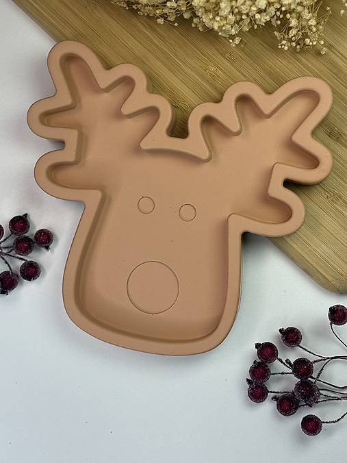 Nádoby - Jesmonite vianočná tácka – SOB - 18002568_