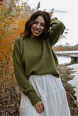 Svetre a kardigány - Machový  merino sveter - 18003961_