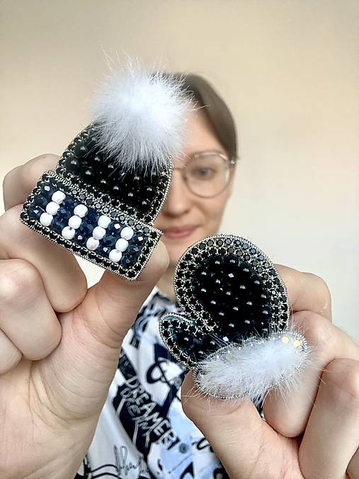 Brošne - Vianočná sada brošní - 18003188_