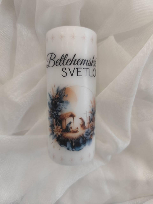 Sviečky - Betlehemské svetlo modré - 18002978_