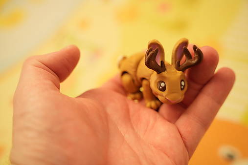 Jeleň-zajko Jackalope – rozkošná figúrka, pohyblivá