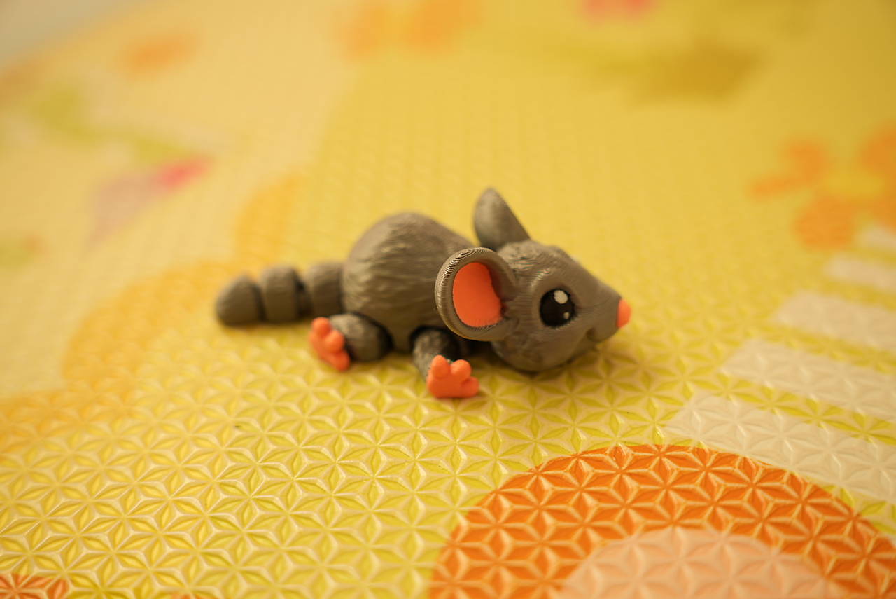 Roztomilá sivá myška – malý maznák so sladkými detailmi