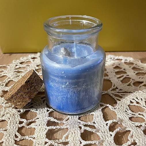 Sviečky - Sviečka More v skle - 18004730_