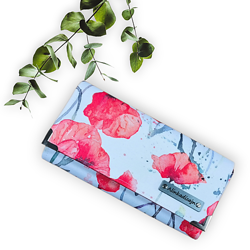 Peňaženky - Peňaženka divé maky I. (kočiarkovina) - 18005658_