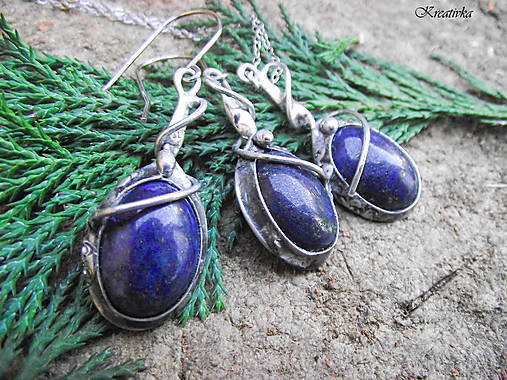 Sady šperkov - Pod nočnou oblohou.....(lapis lazuli) - 18006531_
