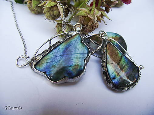 Sady šperkov - Letná búrka.....(labradorit) - 18006596_