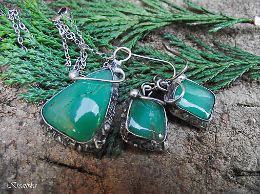 Sady šperkov - Čo spievajú lesy......(chryzopras) - 18006664_