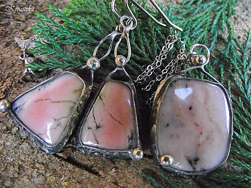 Sady šperkov - Skromná prosba.....(ružový opál) - 18007088_