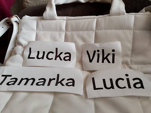 Nálepka na darček meno na želanie