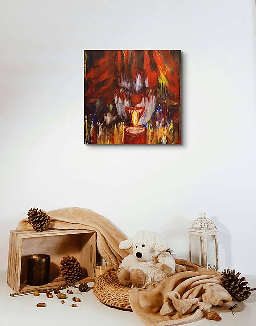 Obrazy - Vianočná nákupná horúčka - 18007644_