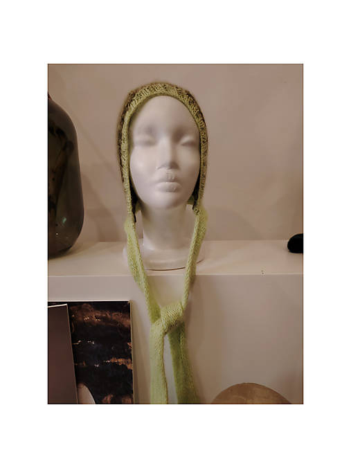 LUCY zelená zaväzovacia čiapka