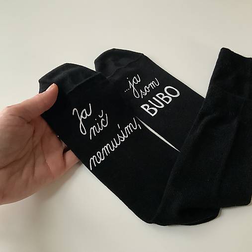 Maľované ponožky s nápisom: Ja nič nemusím, ja som unicorn (S menom)