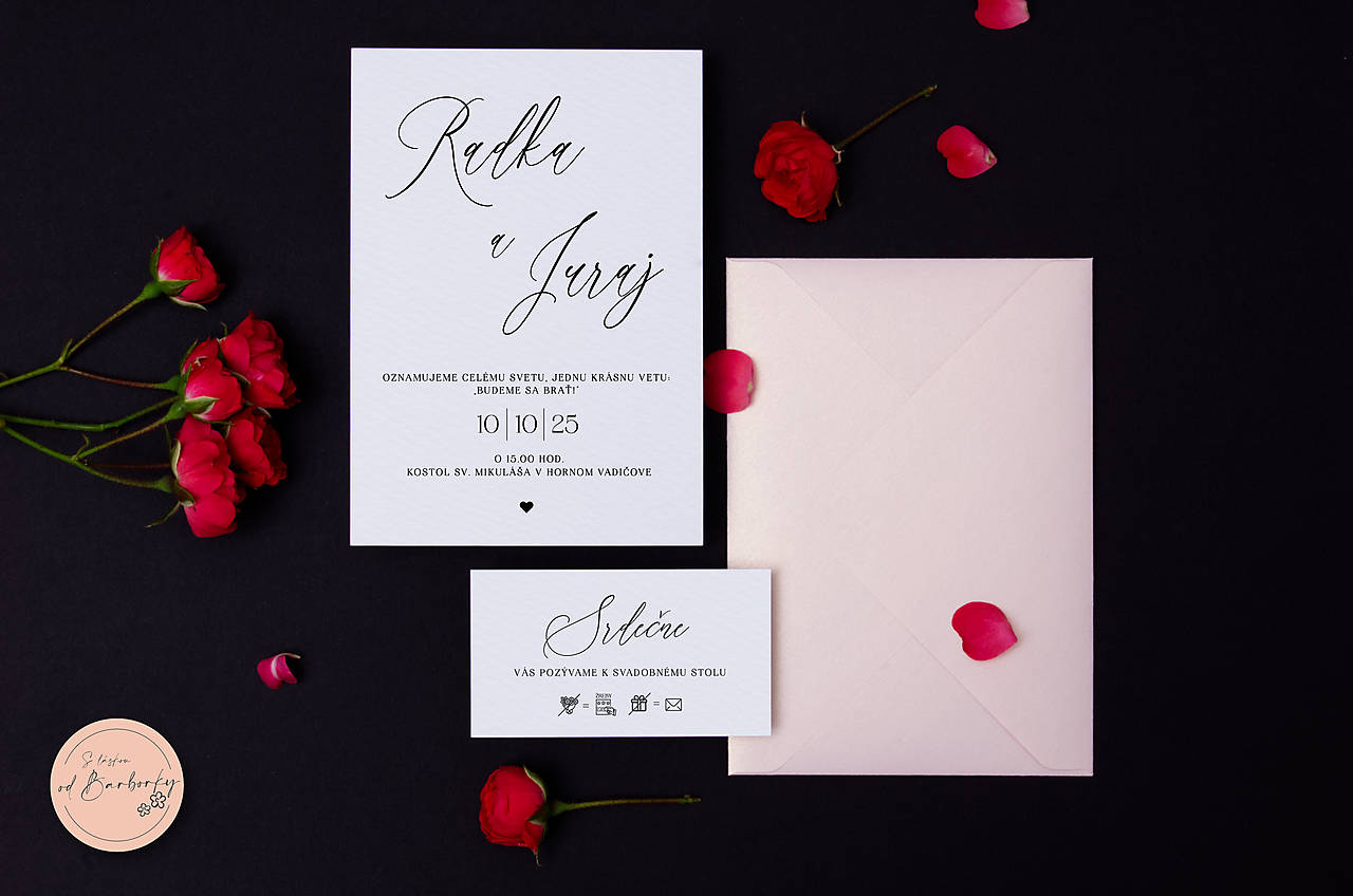 Svadobné oznámenie D#40