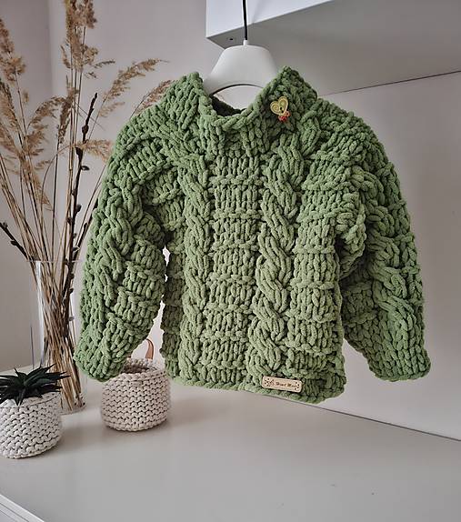 Detské oblečenie - Detský pulóver green - 18007293_
