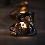 Svietidlá - Organic 2 - sváteční svícen na čajovou svíčku - 18006940_