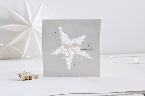 Papiernictvo - Vianočný pozdrav - hviezda - 18008619_