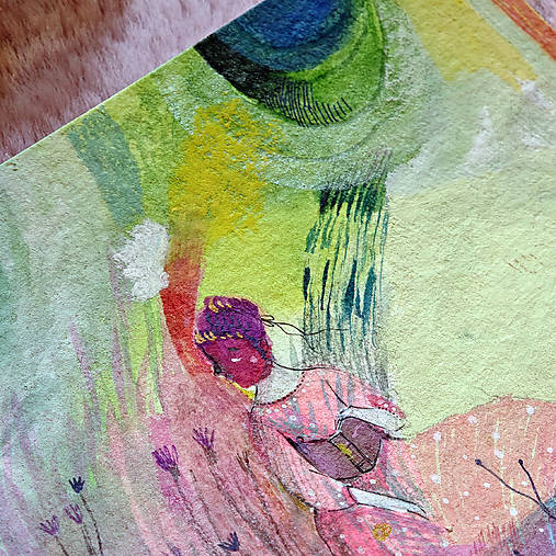 Veľa čítam, veľa snívam/ originál obrázok