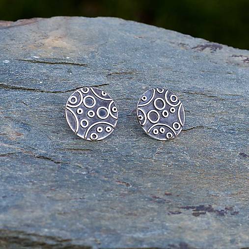 Náušnice - Náušnice zo striebra - Kruhy04 - 18008046_