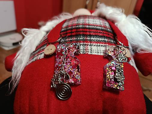 Sada 2 kľúčeniek srdce