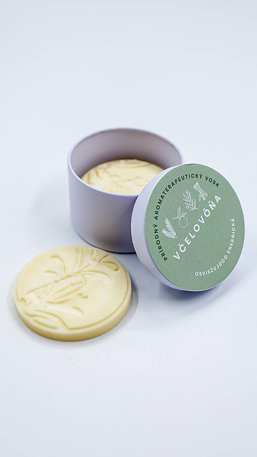 Dekorácie - Prírodný vonný vosk do priestorov - Včelovôňa - Osviežujúco energetická 4ks - 18008855_