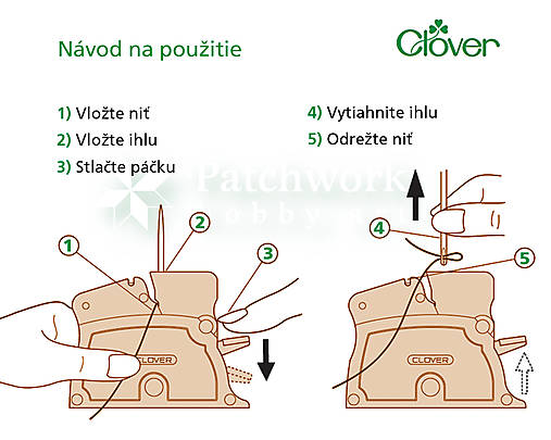 Navliekač nití Green, Clover (4072)