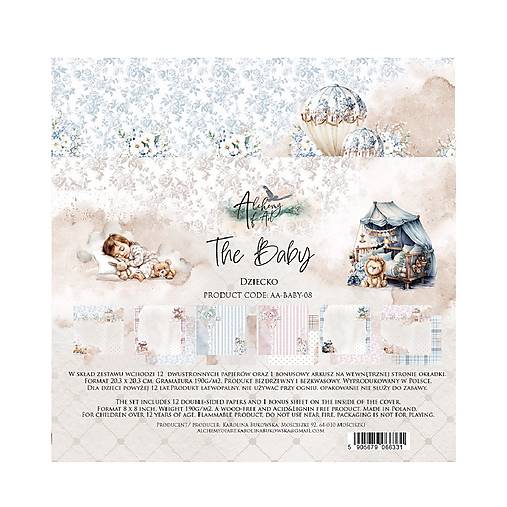 Papier - Scrapbook papier 8x8 The Baby - 18013244_